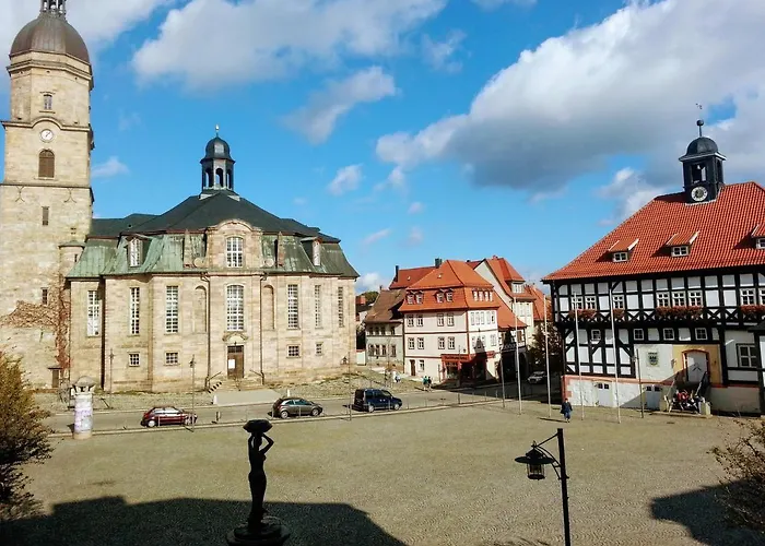 Gemuetliches Blockhaus Am Wald Mit Grossem Garten Waltershausen