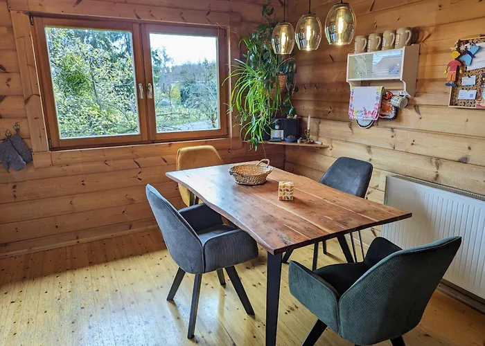 Gemuetliches Blockhaus Am Wald Mit Grossem Garten Prázdninový dům Waltershausen